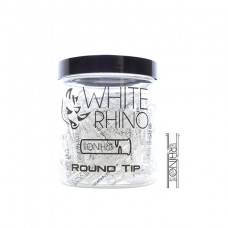 White Rhino round  tips jar 100 tips