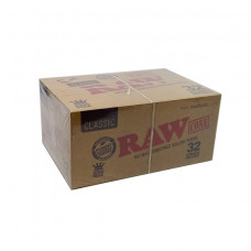 Rolling Papers Cone Raw 1 1/4 Natural Unrefined 32cones