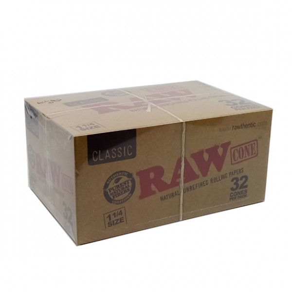 Rolling Papers Cone Raw king  Natural Unrefined 32cones