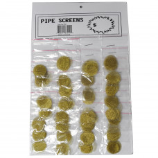 Pipe Screens Gold 8pc/Bag 32pc/sheet