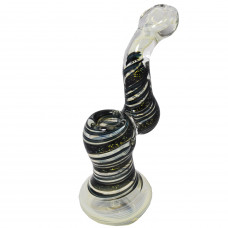 Bubbler Glass Dichro Standing Style 7" Hand Pipe Style