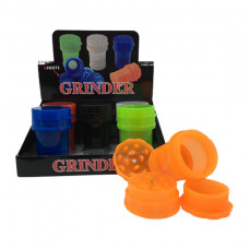 Grinder Plastic 4pc w/Stroge Tall 3.5in x 2.25in Diameter