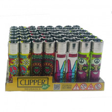 Lighter Clipper New ratational Hippie Design 48pc