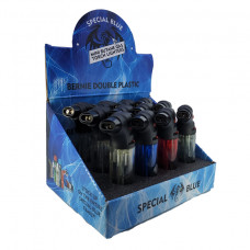 Special Blue Bernie Rubber Double Torch Lighters 12-Pcs/Box