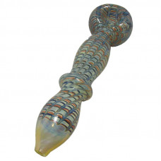 Pipe Glass 6" Out Fancy W/Multiple Colors*** DISCONTINE***