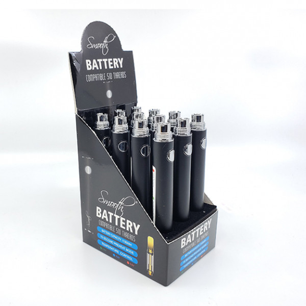 Smooth Battery 1100mah black display (per box)