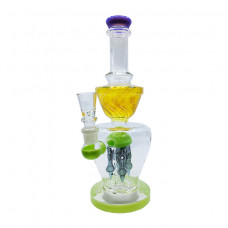 Waterpipe GOG straight neck with curly jellyfish