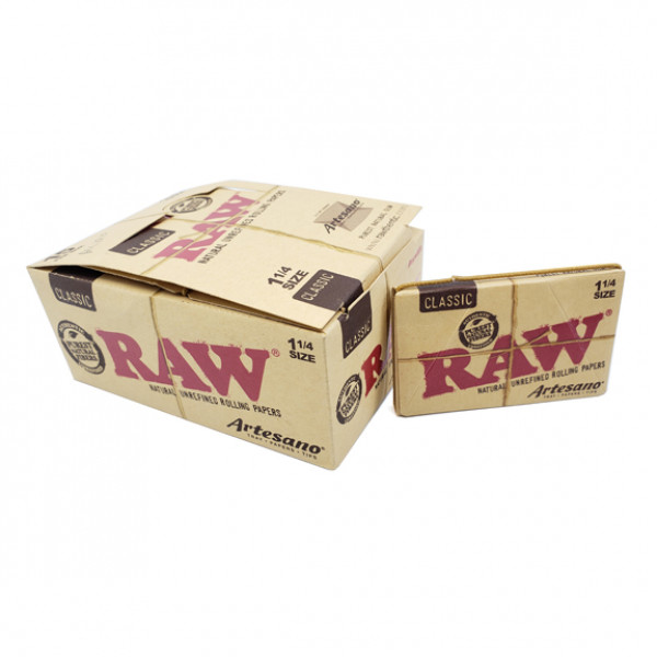 Rolling Papers Raw Artesano 1 1/4 15pc/box