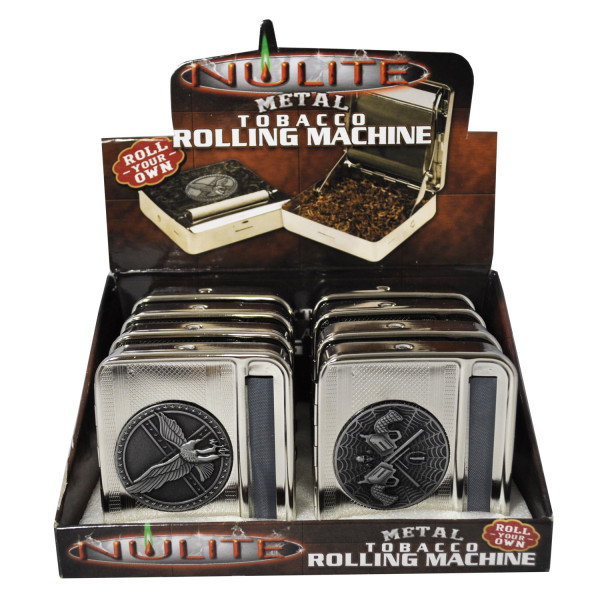 Cigarette Rolling Machine Nulite Metal W/Sticker