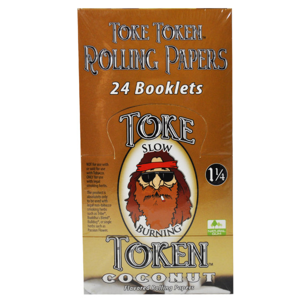 Rolling Papers Toke Token Coconut Flavor 1 1/4