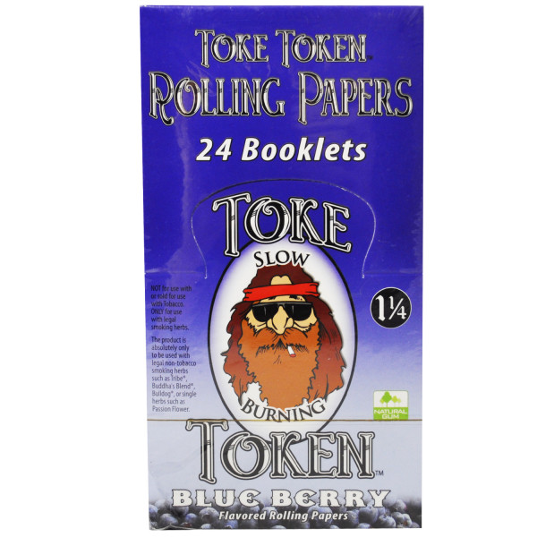 Rolling Papers Toke Token Blueberry Flavor 1 1/4