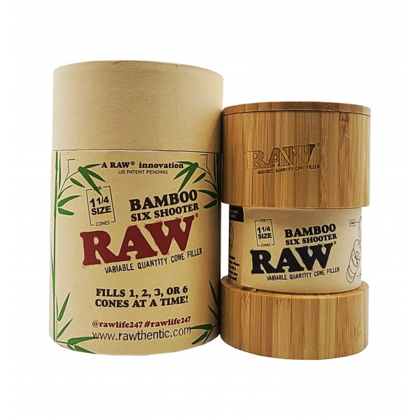 RAW Bamboo Six Shooter Variable Cone Filler- 1 1/4 Size