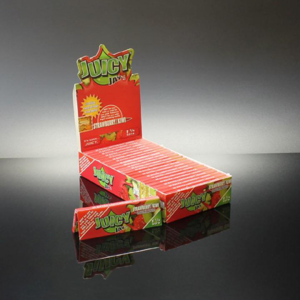 Rolling Papers Juicy Jay's 1 1/4 Strawberry/Kiwi 24/box