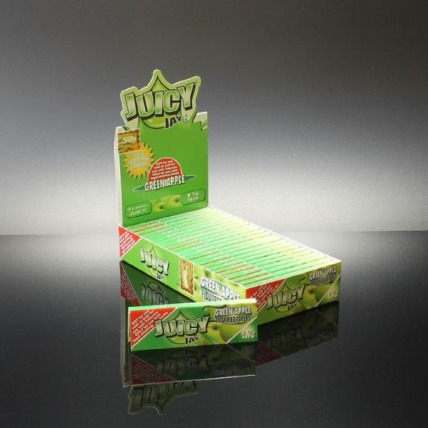 Rolling Papers Juicy Jay's 1 1/4 Green Apple  24/box