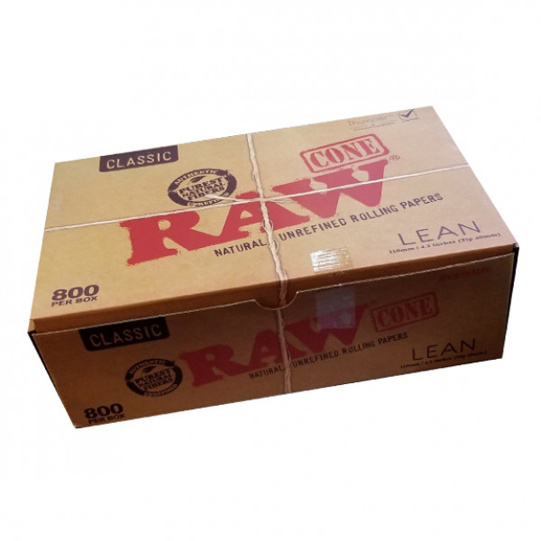 Raw Lean Cones 800ct/Box