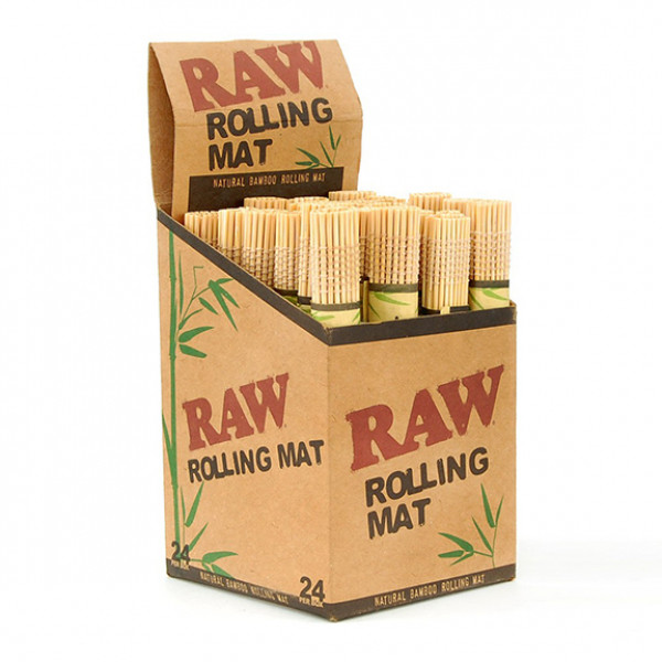 Raw Bamboo Rolling Mat 24ct