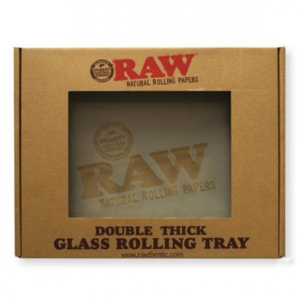 Raw large Frosted Glass Tray