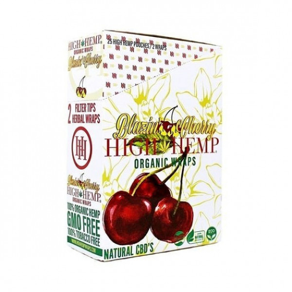 Rolling Papers High Hemp Cherry Wraps
