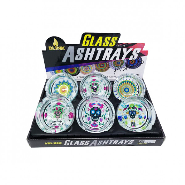 BLINK GLASS ASHTRAY-TIE DYE EDITION By BOX
