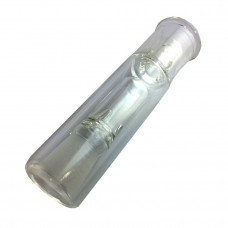 Bubbler Glass 4" Clear Stright