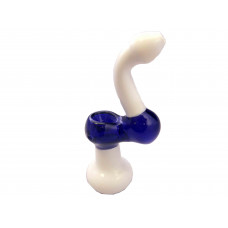 Bubbler Glass Inside Out In Blue & White Coloring