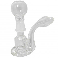 Bubbler Glass Concentrate Glass on Glass Clear Mini