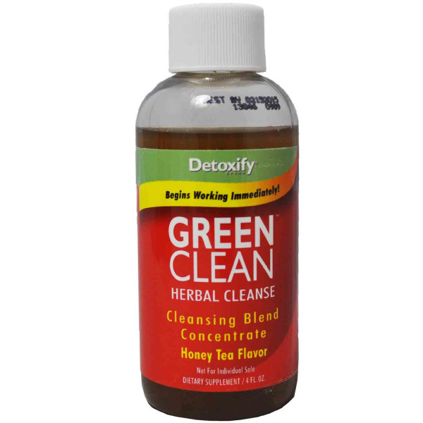 Detoxify Green Clean 8oz Bottle Honey Tea Flavor