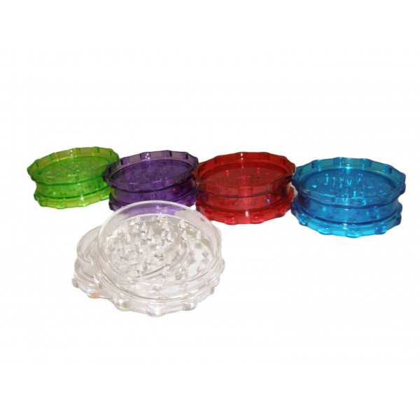 GRINDER ACRYLIC 2pc 3" ASSORTED COLORS