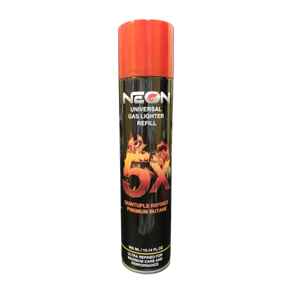 Lighter Neon 5X Butane Gas 300 ml