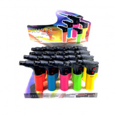 Lighter Torch Xuper Angled Neon Finish 20pc/Pk