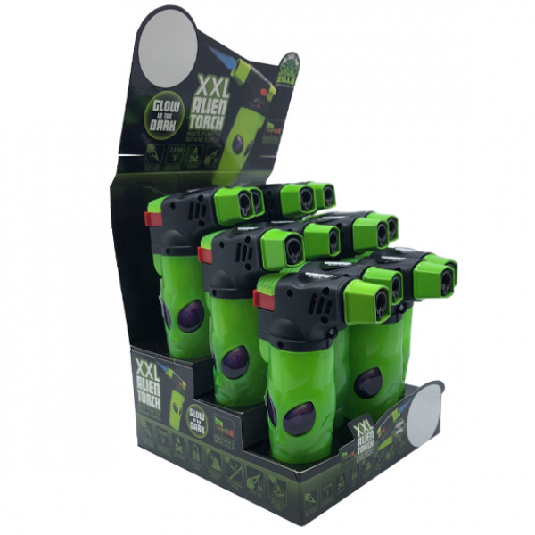 Lighter MOULDED ALIEN XXL TORCH 12pc / Display