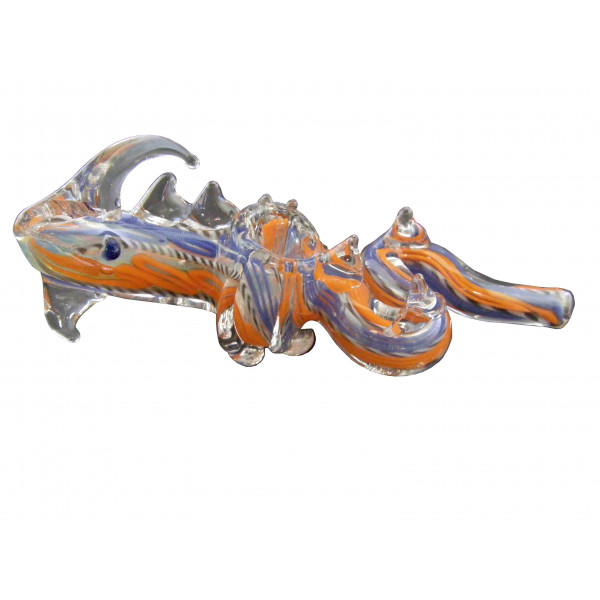 Pipe Glass Dragon Design In Assorted Colors