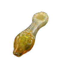 Pipe Glass 5" Spoon Gold Fumed In Assorted Varieties