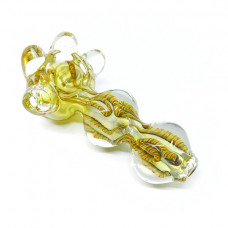 Pipe Glass 4" Marble Design In  Assorted Colors