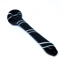 Pipe Glass 6" Black Tube W/ Accent Colors