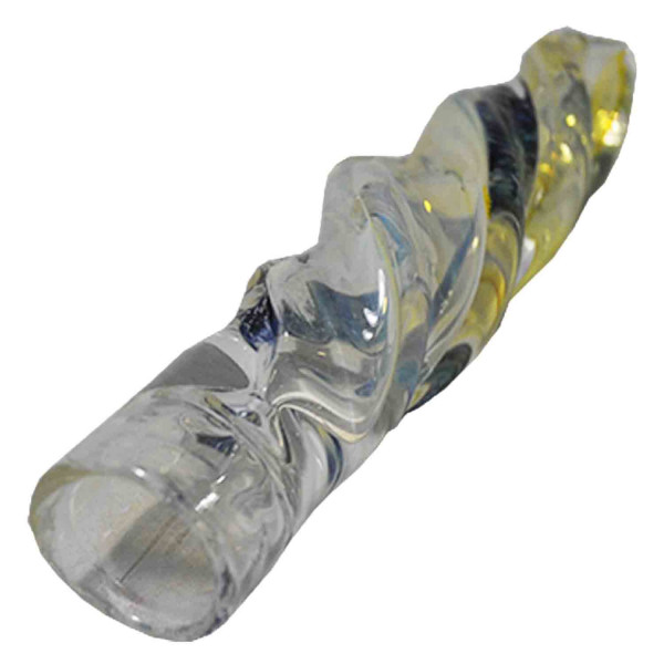 Pipe Glass 4" One Hitter Twisted In Assorted