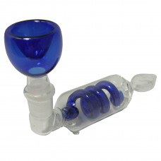 Pipe Glass Sherlock Coil Spoon GOG Blue In Color