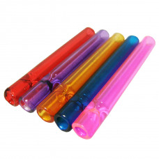 Pipe Glass 3" Cigarette Bat One Hitter In Assorted Colors