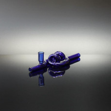 Steam Roller Glass Lt. Blue 2 Bubble 7"  Flat (2-12C)