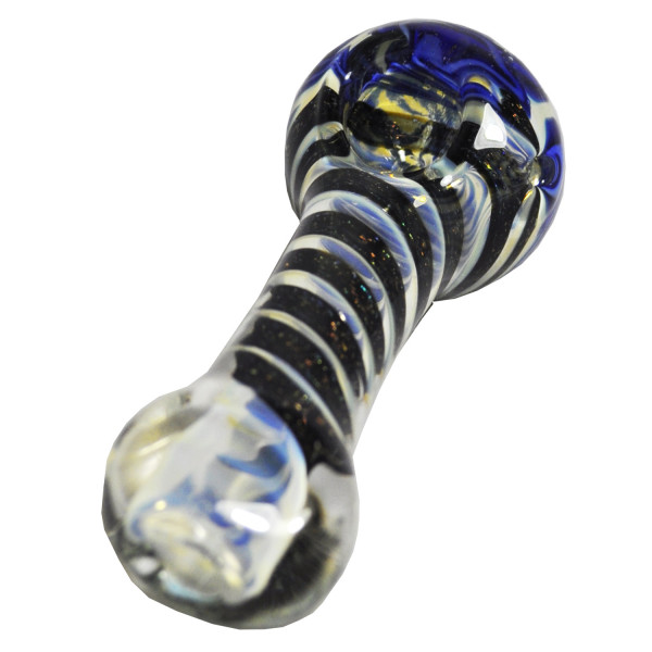 Pipe Glass Gold Fumed Reversal 3"