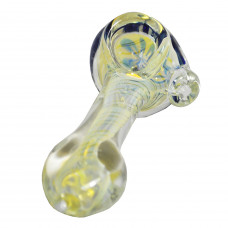 Pipe Glass 3" Gold Fumed Flower Top