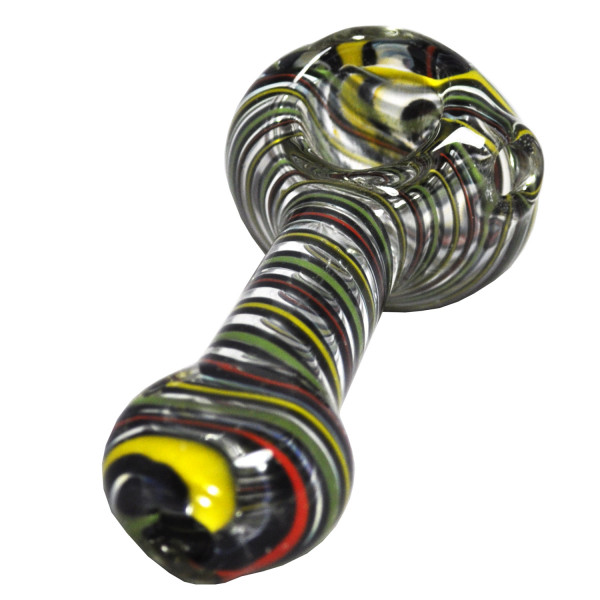 Pipe Glass Rainbow Spyral 3" I/O