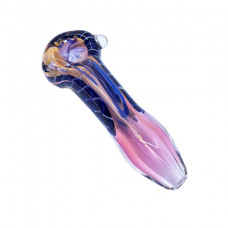 Pipe Glass 4" Gold Fumed