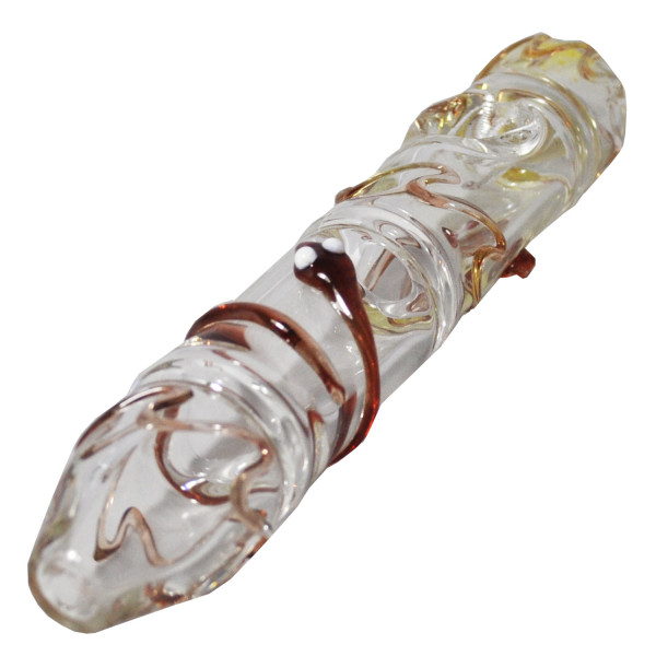 Steam Roller Glass 7" w/Snake Design