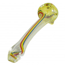 Pipe Glass 7" Gold Fumed Assorted Color