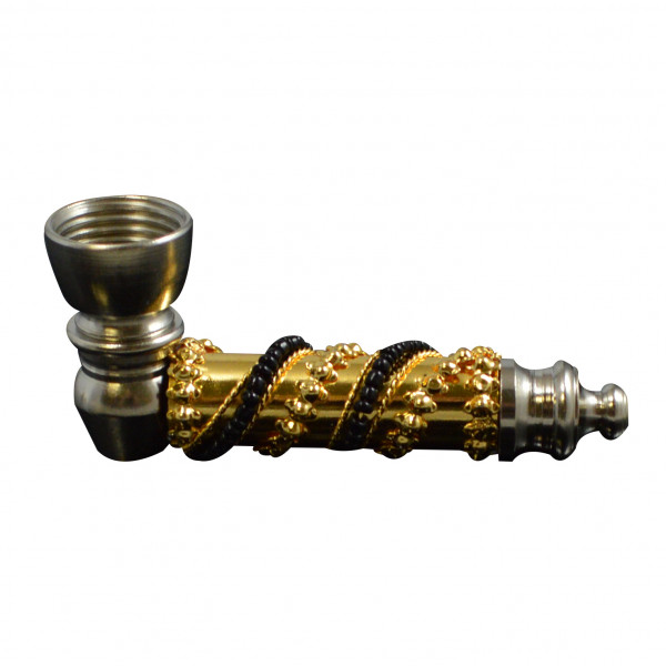 Pipe Matel Fancy Gold 3" Assorted Color