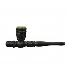 Pipe Wood 6" In Black Color Hand Crafted Design
