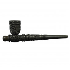 Pipe Wood 8" In Black Color Hand Crafted Design