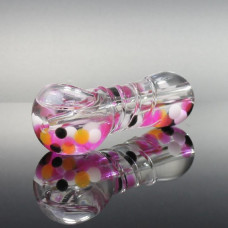 Pipe Glass 4" Liquid w/Colorful Balls Asst Colors