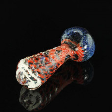 Pipe Glass 4.5" Frosted w/Fancy Dai Art